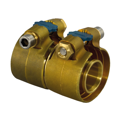Муфта зажимная для PE-X латунь Wipex Дн 75х6,8 Ру6 Uponor 1042985