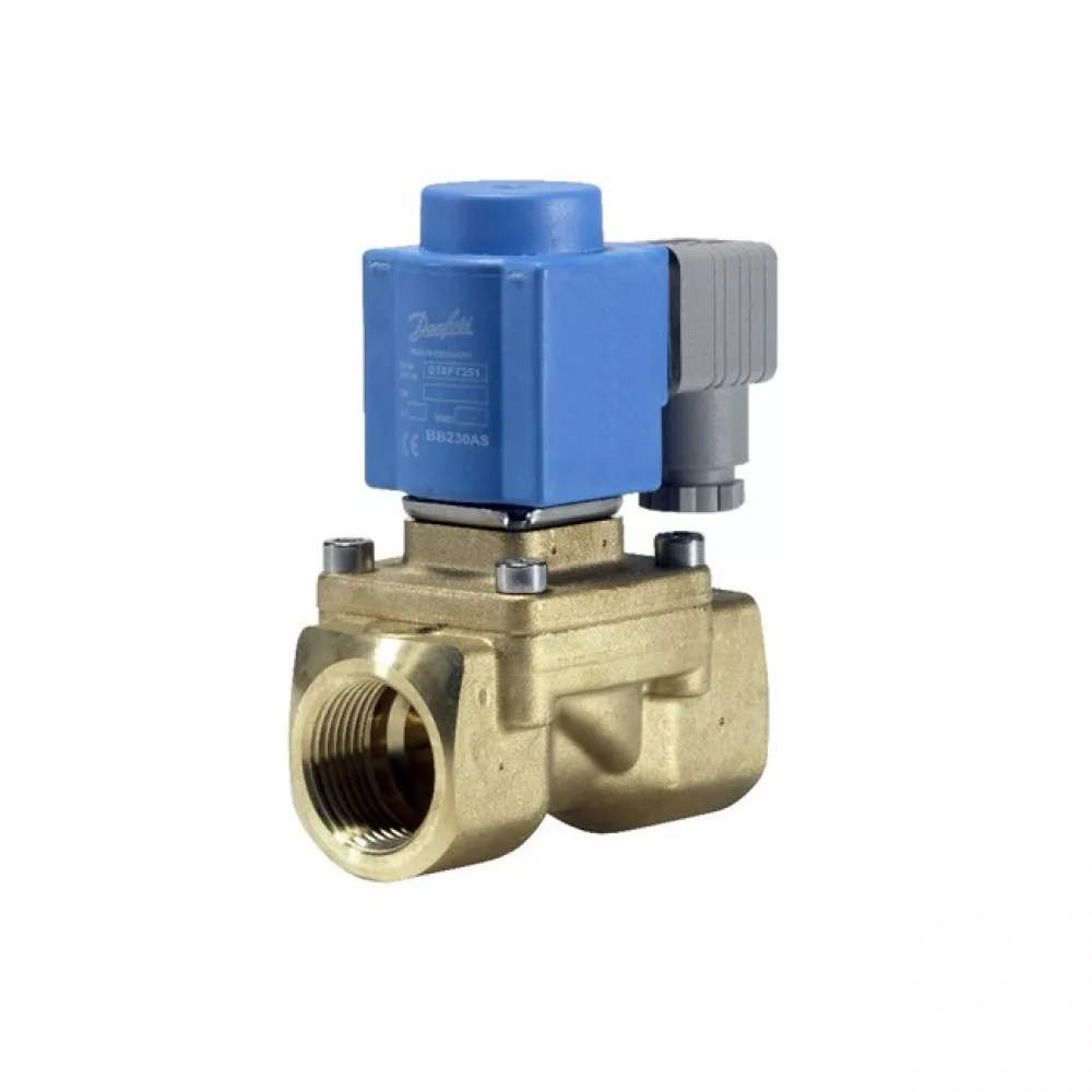 Danfoss 032U162431 — Клапан электромагнитный EV250B, присоединение внутренняя резьба G 1", материал уплотнения EPDM, нормально закрытый