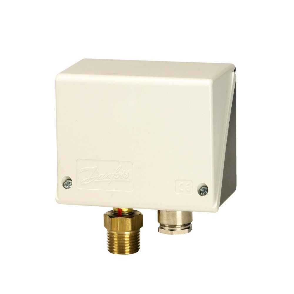 Danfoss 060-319566 — Реле давления для общепромышленного применения KPI 36, диапазон настройки уставки 2-12 бар, дифференциал 0,5-1,6 бар, присоединение G 1/2
