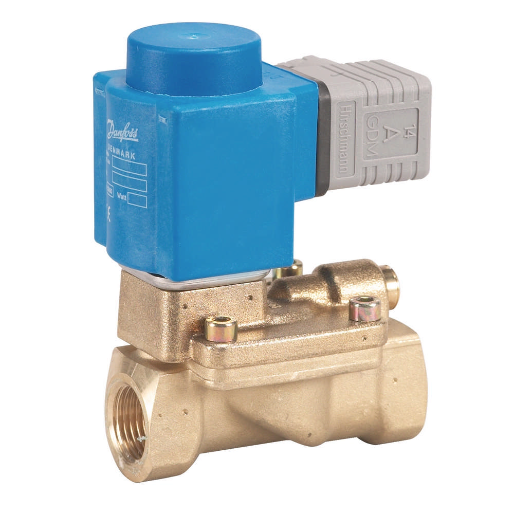 Danfoss 032U451431 — Клапан электромагнитный EV220B, присоединение внутренняя резьба G 1/2", материал уплотнения NBR, нормально закрытый
