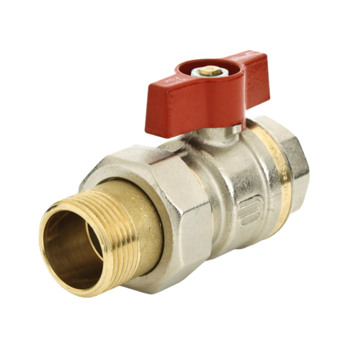 Danfoss 065B8205 Кран шаровой латунь никелирован BVR-F Ду 25 Rp1