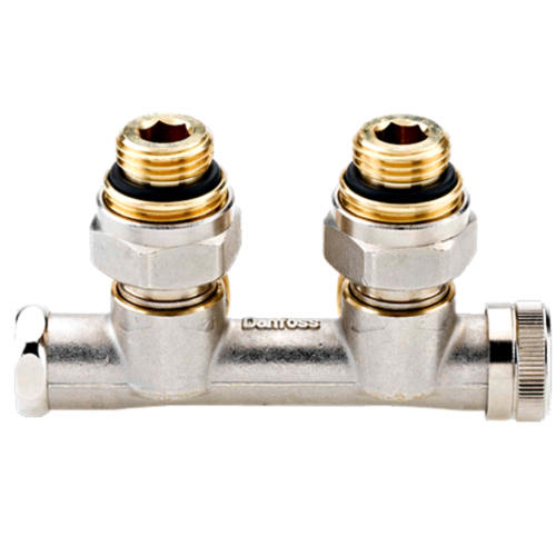 Danfoss 003L0242 Узел нижнего подключения RLV-KD для двухтр никель 1/2 x3/4