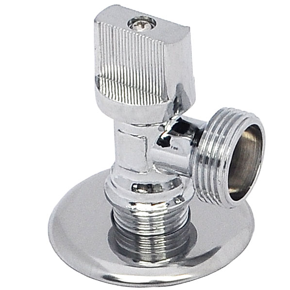 Кран шаровой латунный бытовой хром 9180 G1/2"х3/4" Ду 1/2"х3/4" Ру16 НР бабочка с маховиком STC 9180