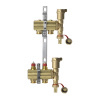 Danfoss 088U0707 Коллектор распред латунь FHF-set Ру10 ВР 1" на 7 вых НР 3/4" в комплекте с 2мя автом. воздухоотв. и кроншт