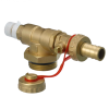 Секция торцевая латунь FHF-EM с ручным воздухоотводчиком и краном сливным Danfoss 088U0786