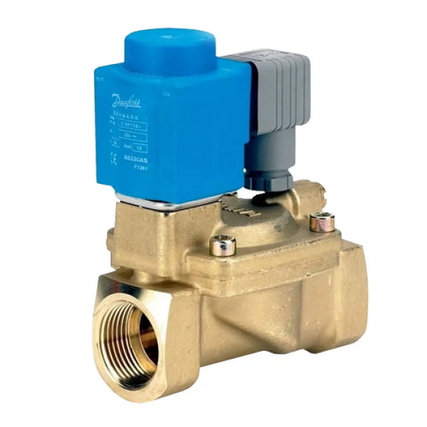 Danfoss 042U436632 — Клапан электромагнитный EV220W, присоединение внутренняя резьба G 1", материал уплотнения NBR, нормально открытый