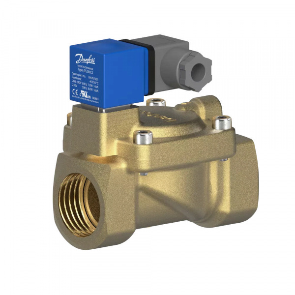 Danfoss 042U471432 — Клапан электромагнитный EV220W, присоединение внутренняя резьба G 1/2", материал уплотнения EPDM, нормально закрытый