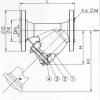 Фильтр сетчатый Y-образный чугун Ду 50 Ру16 Тмакс=170 oC фл F3240 со сливным краном Tecofi F3240N-0050
