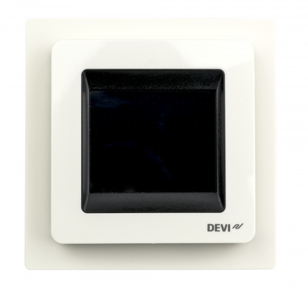 DEVIreg Touch 140F1064 — Программируемый терморегулятор с сенсорным дисплеем, белый