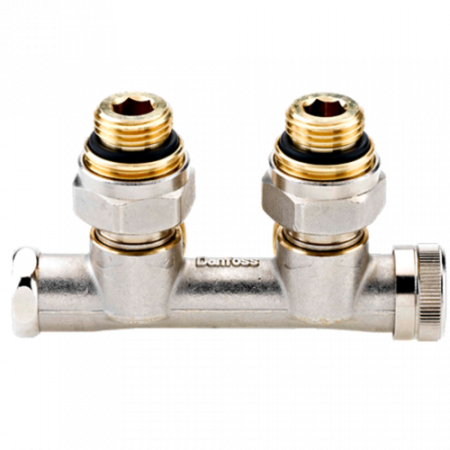 Danfoss 003L0242 Узел нижнего подключения RLV-KD для двухтр никель 1/2 x3/4